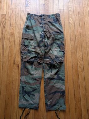 Military Woodland Camouflage Combat Trousers Size Small Regular